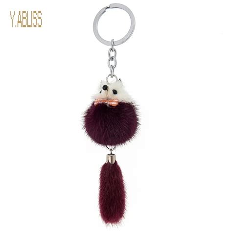 Fox Fur Key Chain .